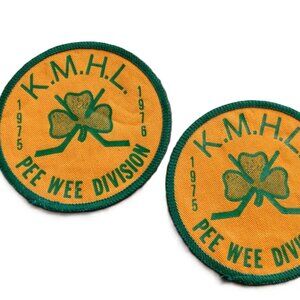 Vintage Patches Hockey K.M.H.L. PeeWee Division 1975-76 Girl Guides Collectible